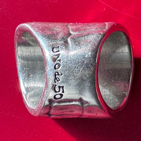 UNO de 50 Large Silver Unisex Ring - Picture 7 of 7